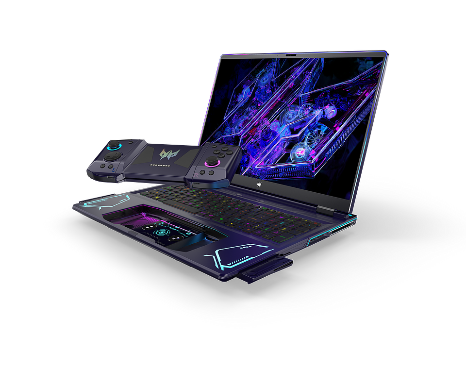 IFA 2024: Project DualPlay – Neuartiges Gaming-Notebook-Konzept mit abnehmbaren Controllern und Zwei-Spieler-Modus